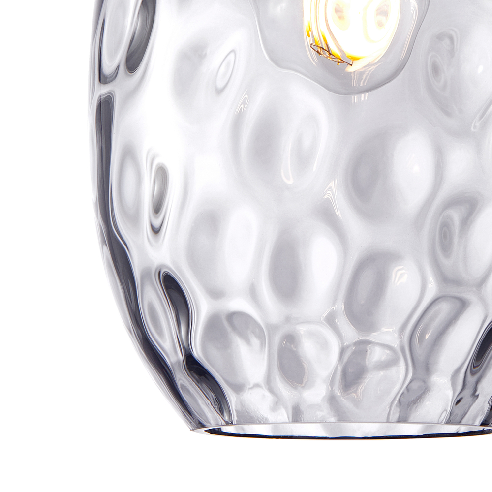 806121 Подвес NUBELLA 1х12W (led) E27 ЧЕРНЫЙ/ПЕПЕЛЬНЫЙ