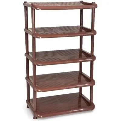 Этажерка для обуви КОМФОРТ, 5 полок (коричневая) 495х880мм (комплект 2 шт)