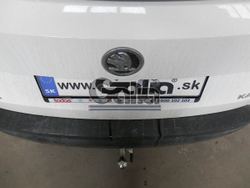 Фаркоп оцинкованный Galia S119C для Skoda Karoq 2018-, Seat Ateca 2016-(паспорт и сертификат в комплекте)(без электрики)