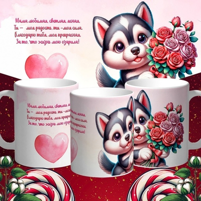 Кружка Хаски