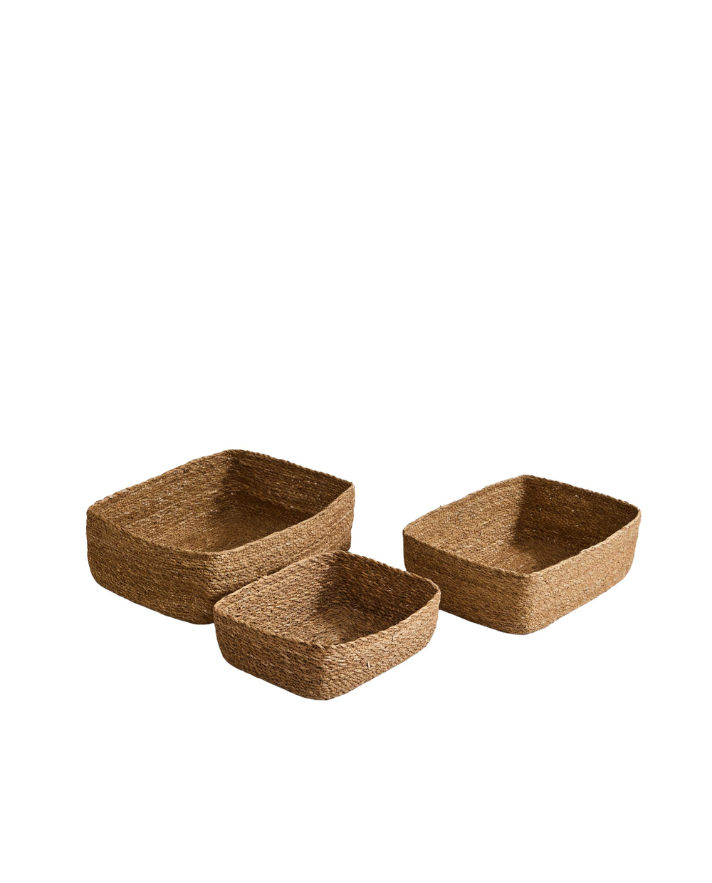 Zara Home Корзина из морской травы, цвет бежевый, 28 см
