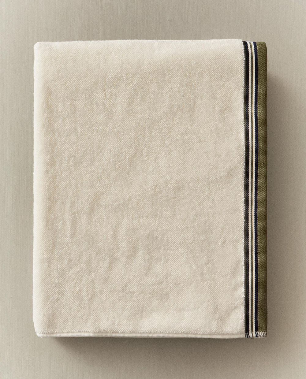 Zara Home Полотенце для лица и рук из хлопка, слоновая кость · 2542/013