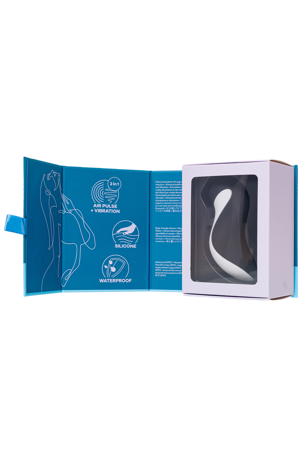 Вакуум-волновой бесконтактный стимулятор клитора Satisfyer Orca, силикон, черный, 11,5 см.