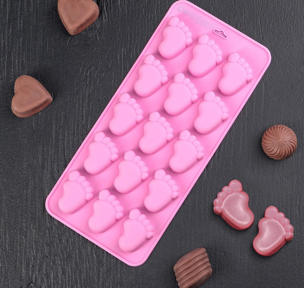 Форма для шоколада и мастики 15 ячеек 22x10x1,8 см "Следопыт"