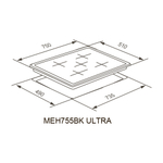 Электрическая варочная панель Meferi MEH755BK ULTRA фото 27