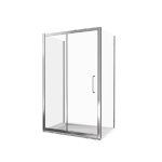 Душевой уголок Good Door Neo WTW+SP+SP 140х90 стекло прозрачное/профиль хром