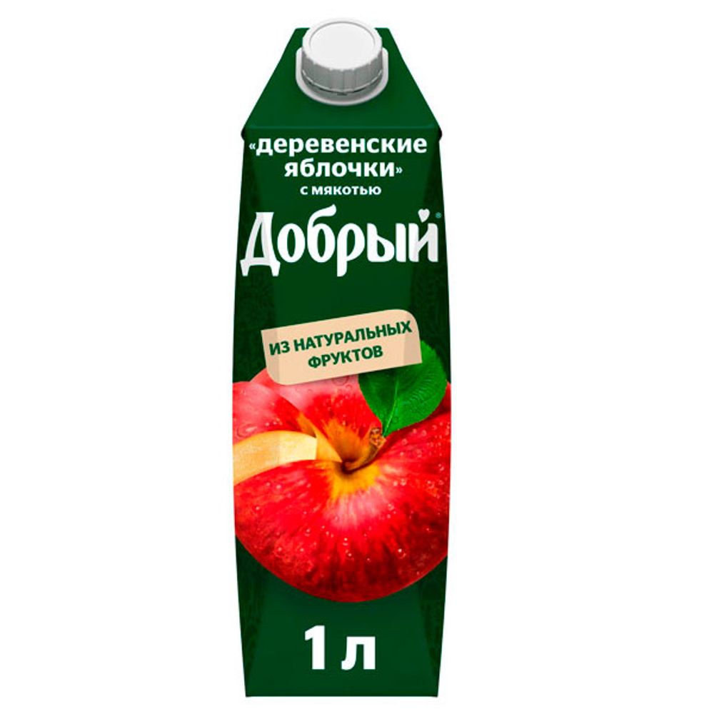 Нектар "Добрый" деревенские яблочки 1л