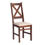 Стул CROSSMAN NEW, Многослойный березовый шпон, 41х40x100 см, cappuchino/велюр бежевый