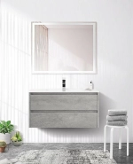 Тумба с раковиной BelBagno KRAFT 80 2C-SO/BB800ETL Cemento Grigio