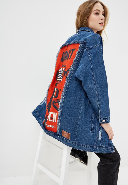 LIGVIANNI Джинсовая куртка Denim Jacket Don't TALK TOO MUCH