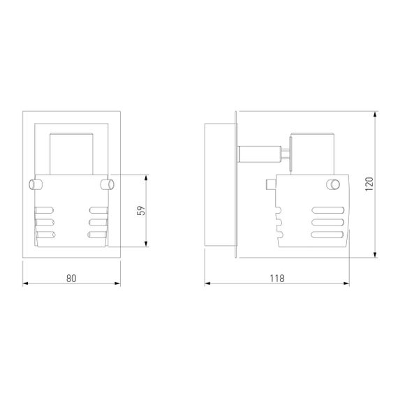 Спот Eurosvet 23463/1 хром/античная бронза