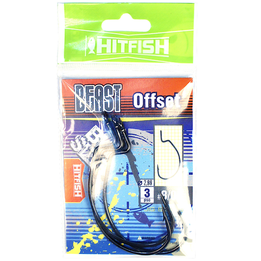 Крючок Офсетный HitFish HВО Beast Offset -