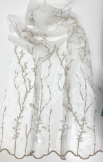 Тюль с вышивкой Sofia арт. Sakura MRT 09 col 03 (высота 300 см, Турция)