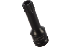 Головка-бита SPLINE глубокая ударная 1/2", M16 с отверстием ROCKFORCE RF-24807816T