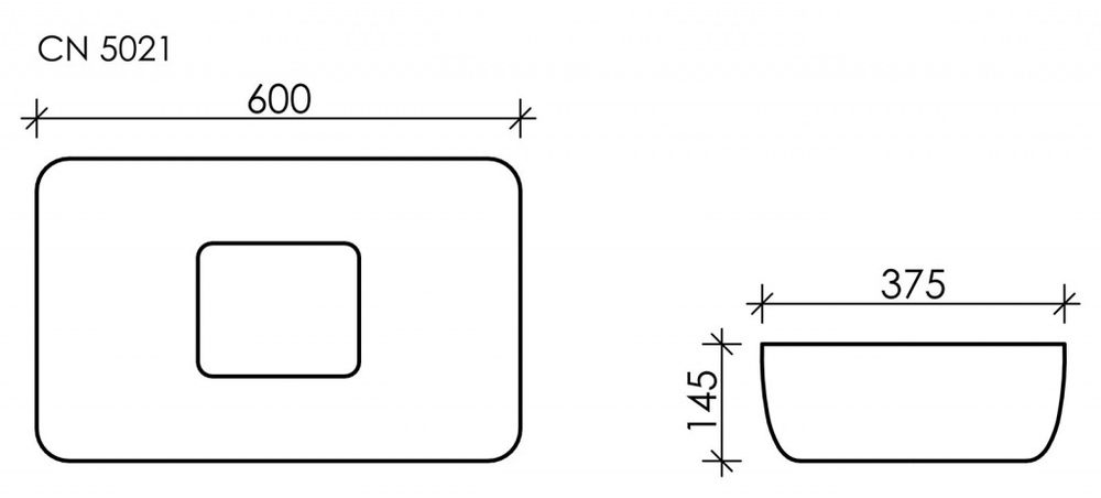 Раковина Ceramica Nova Element 60 см CN5021