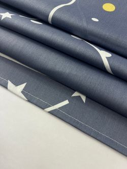 Постельное белье "Созвездия/Созвездия (компаньон)" 1,5-сп наволочка 50х70 1шт Простынь на резинке 90х200 см Пододеяльник 145х215 см Сказка сатин