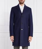 Хлопковое пальто malto HUGO - темно-синий(50501968)