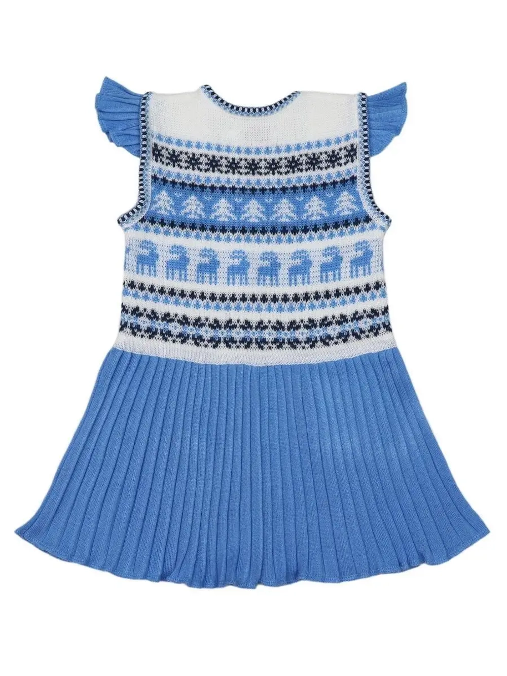 Сарафан вязаный с плиссе