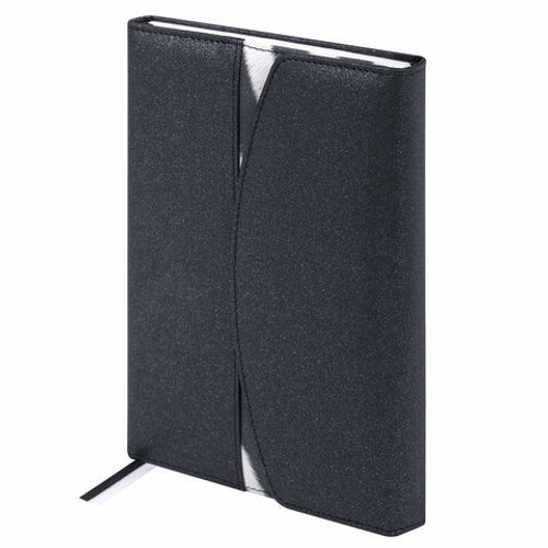 Ежедневник недатированный А5 160 л. БРАУБЕРГ Вилд черный (116233)