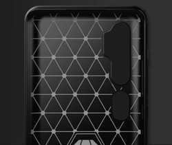 Чехол для Xiaomi Mi Note 10 (Mi Note 10 Pro) цвет Black (черный), серия Carbon от Caseport