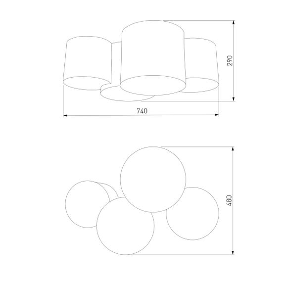 Потолочный светильник TK Lighting 3276 Mona Kids