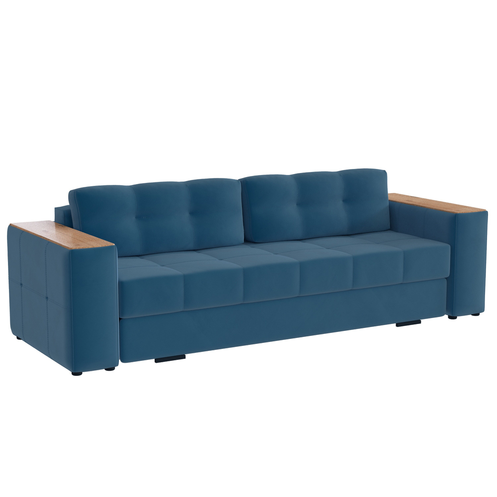 Диван раскладной Нави, атлантида/мдф дуб канадский