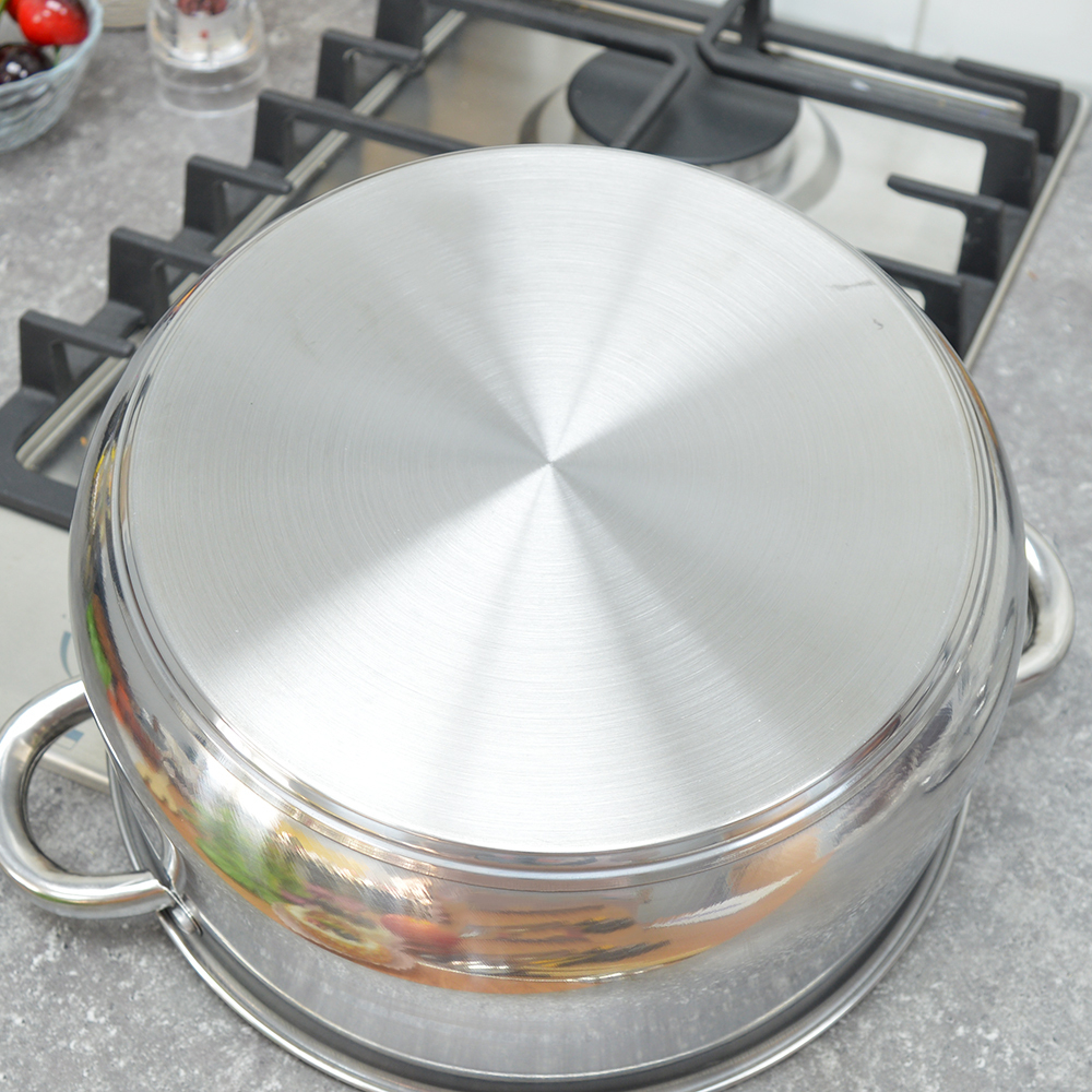 Кастрюля 5л 26см из нерж, индукционное дно
