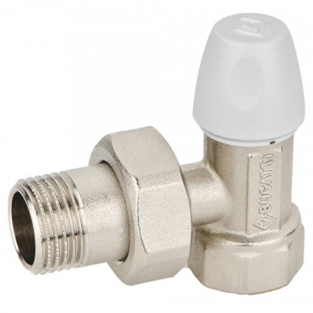 Вентиль BUGATTI обратный угловой НВ 3/4" DALLAS с разъёмным соединением, серия 8807