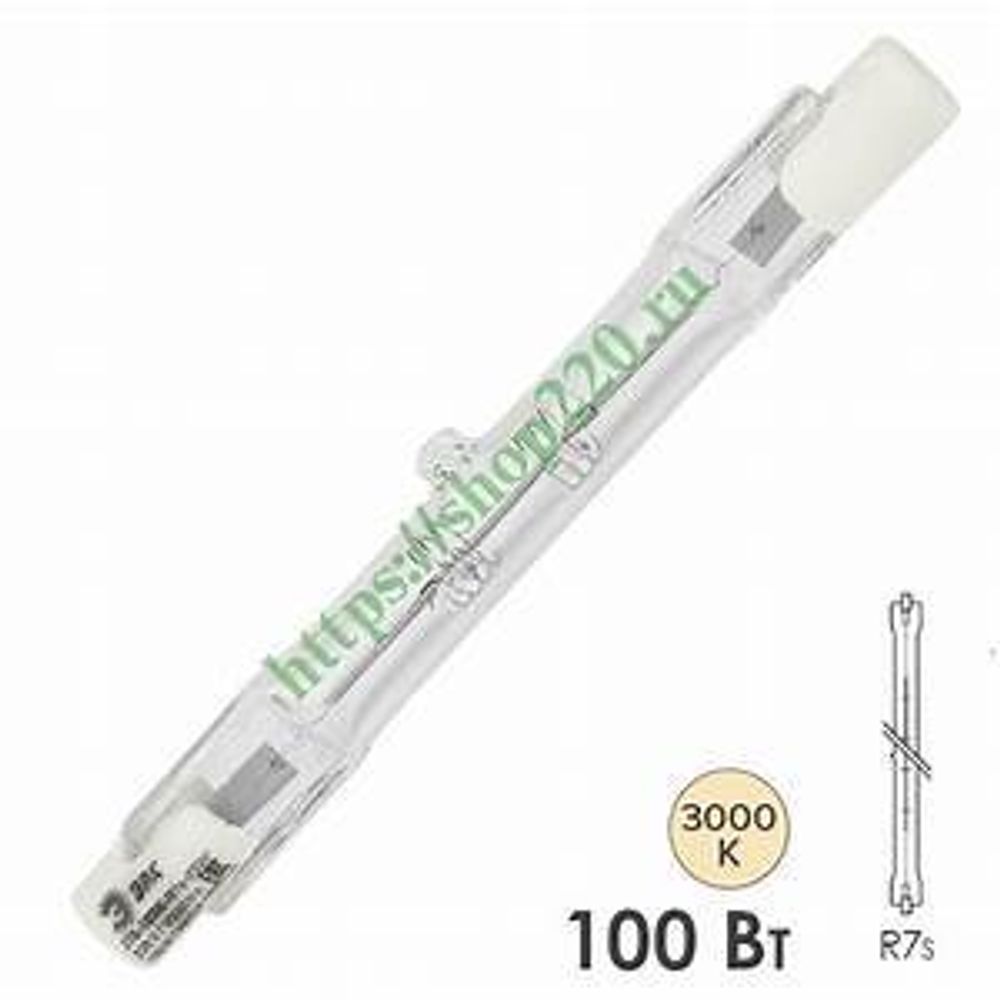Лампа галогенная 100w R7s 78мм ЭРА
