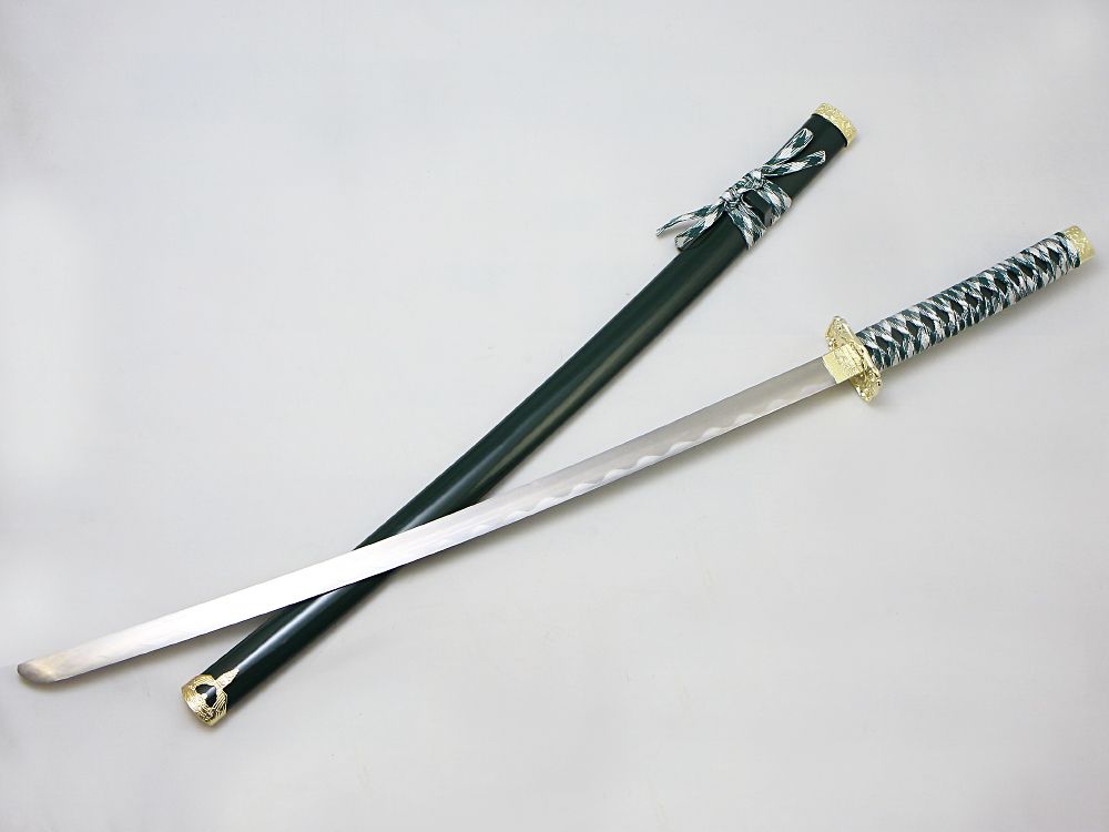 Armas Del Mundo Меч самурайский. Ножны зеленые, золотой декор