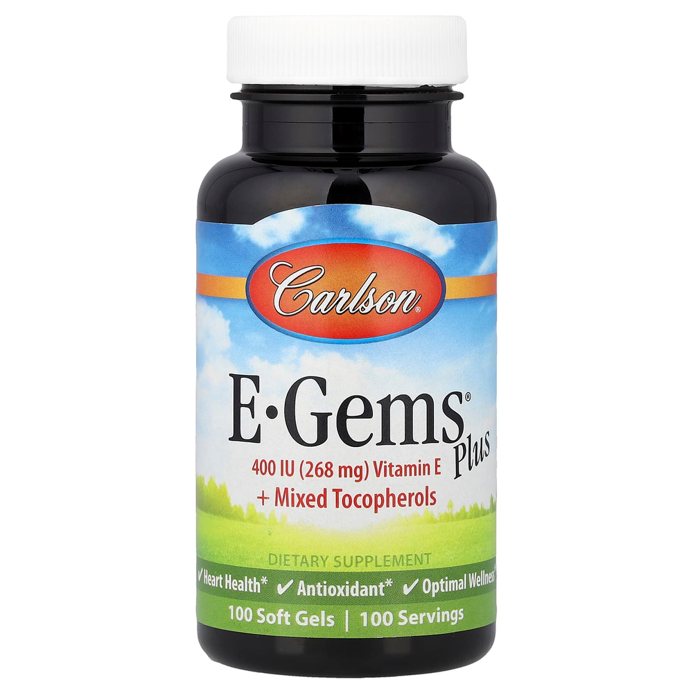 Carlson, E-Gems® Plus, 100 капсул