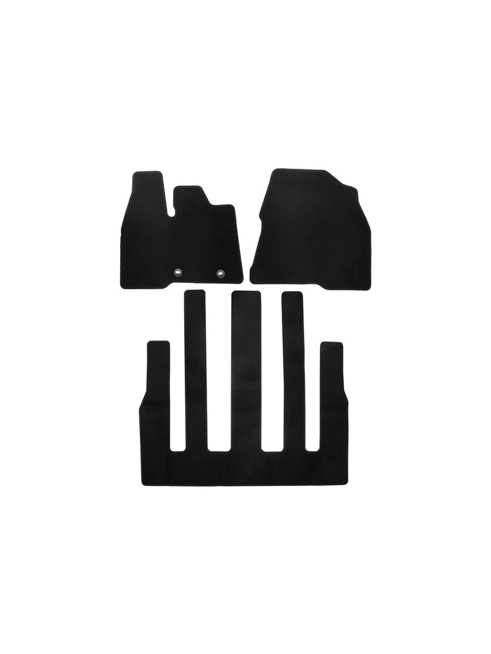 Коврики в салон для HONDA Odyssey 2023-, минивэн., 3шт. (текстиль) KLEVER0101803901200K