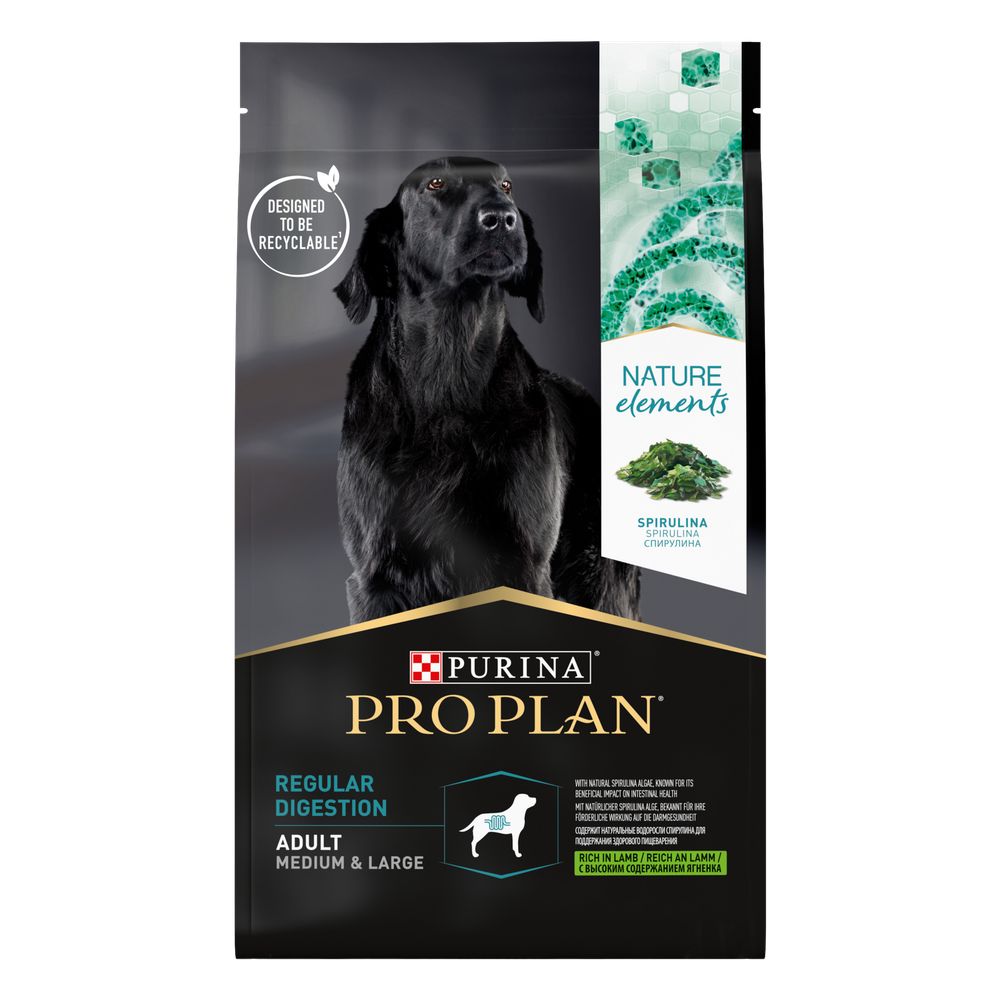 Сухой корм для собак Pro Plan Natural Elements для средних и крупных пород  с ягненком 2 кг
