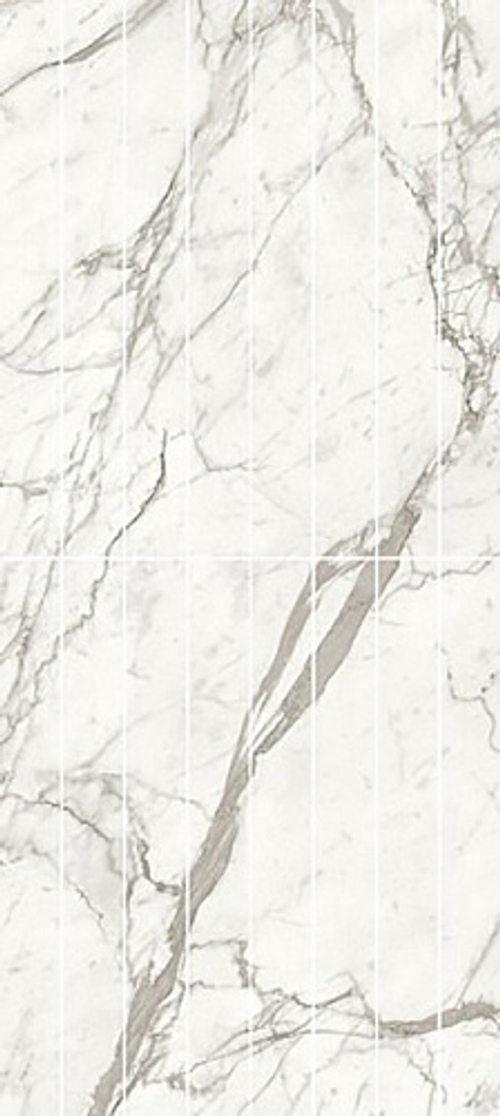 Декоративные элементы/Керамогранит 120х278 ATLAS CONCORDE MARVEL SHINE Statuario Supremo Mosaico Scenic (В) Polished A43M