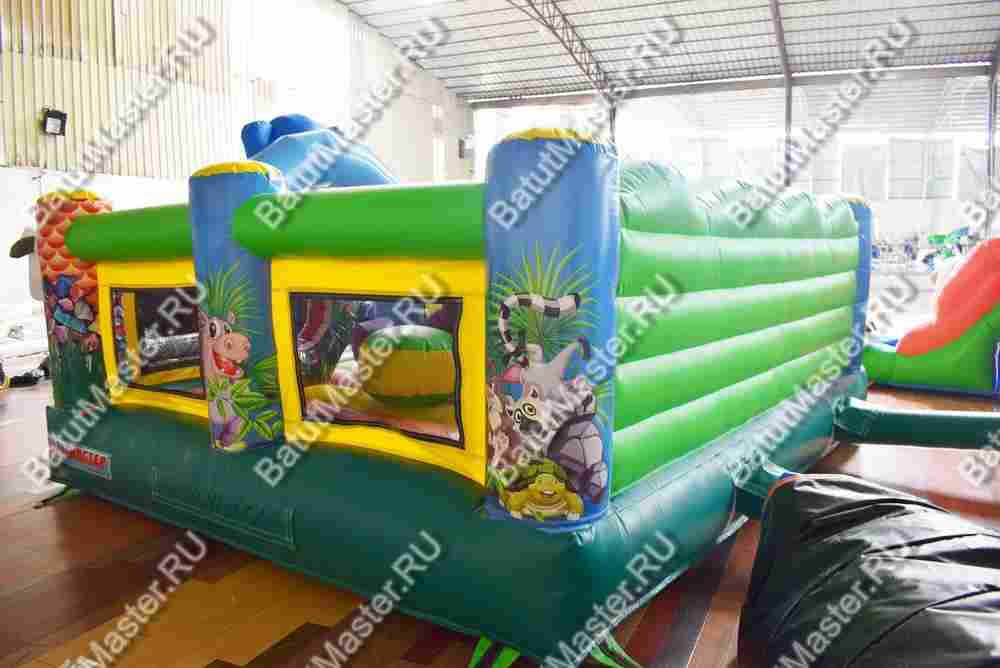Коммерческий надувной батут "Зверинец", 4,5*4,5*2,5 м