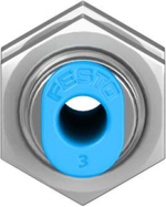 Муфта цанговая для панельного монтажа прямая Festo QSMS-3 (комплект 10 шт)