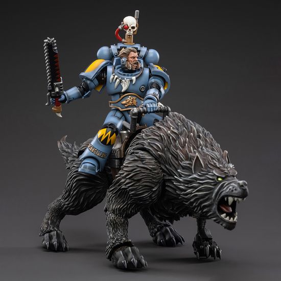 Фигурка Warhammer 40K Space Wolves Thunderwolf Cavalry Frode 1:18