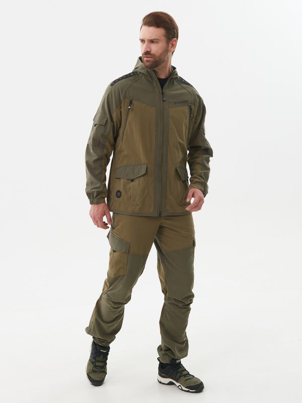 Костюм летний Горка-Люкс ткань Ravena Peach Wash цвет Хаки