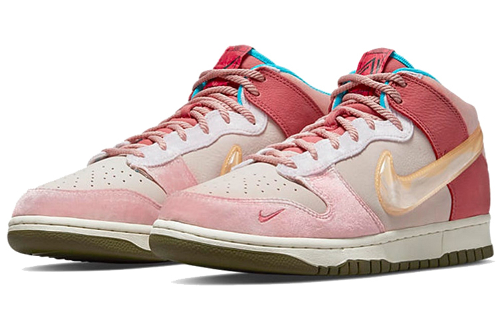 Кроссовки Social Status X Nike Dunk Mid "Strawberry Milk"