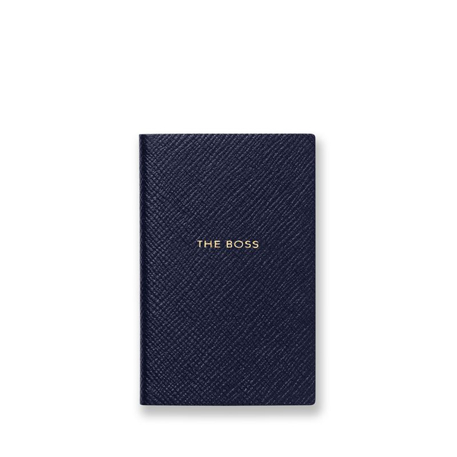Smythson Блокнот The Boss Wafer Notebook in Panama, Scarlet Red (светло-зеленый)