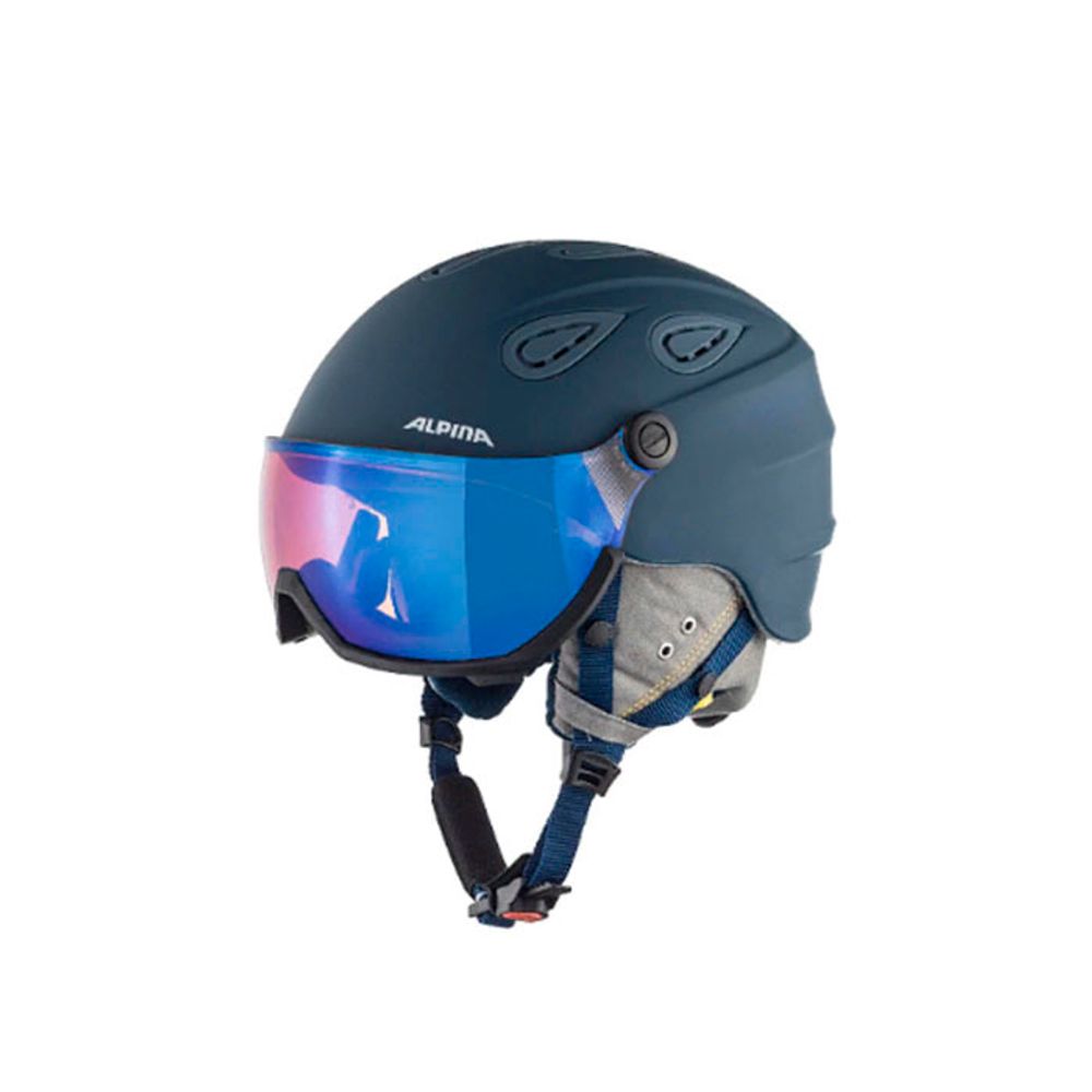 Зимний шлем с визором Alpina 2019-20 Grap Visor HM Ink/Grey Matt (см:54-57)