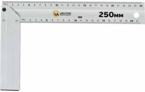 Угольник алюминиевый Центроинструмент 0425, 250 мм