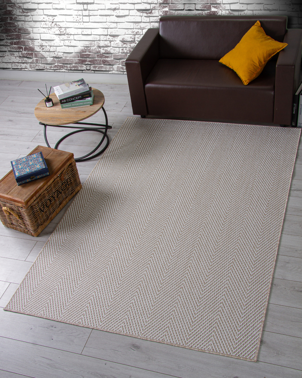 Ковер S156 - BEIGE - Прямоугольник - коллекция KAIR размер 160*230 см