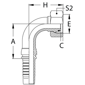 Фитинг DN 16 DKO-L (Г) 27x1.5 18 (90)
