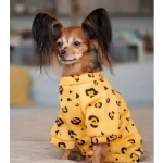 Кофта - толстовка для мелких пород собак «BRO Style», принт леопард, р L