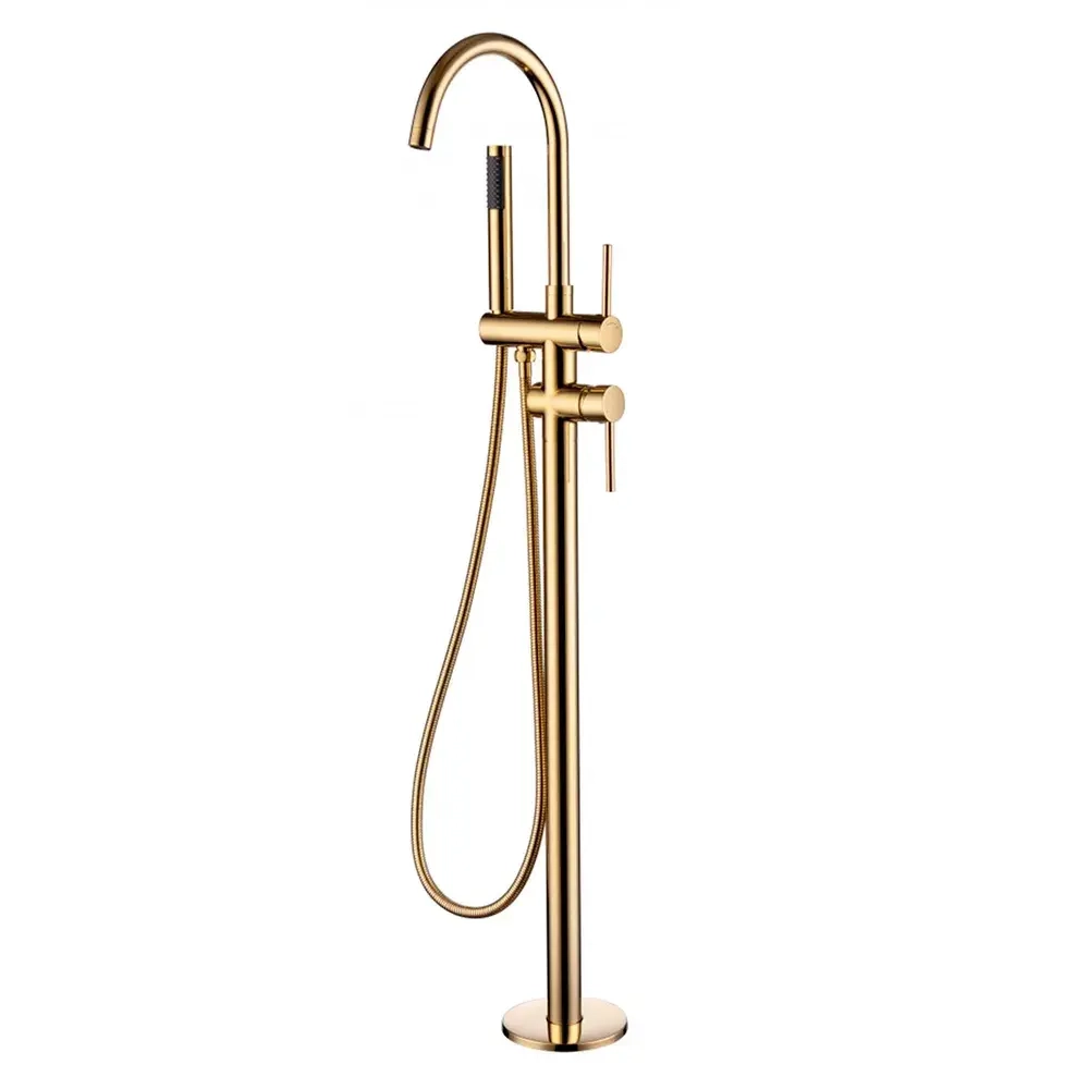 Смеситель напольный RIMERO RM880GO (Золото)