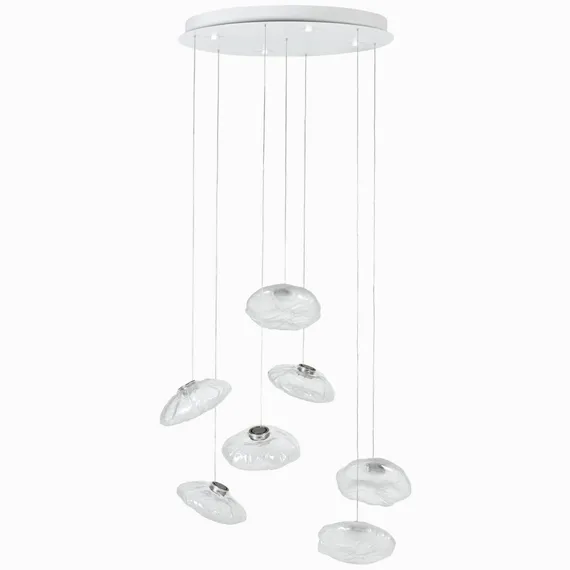 Подвесной светильник Cloud Ø90 см, прозрачный, белый