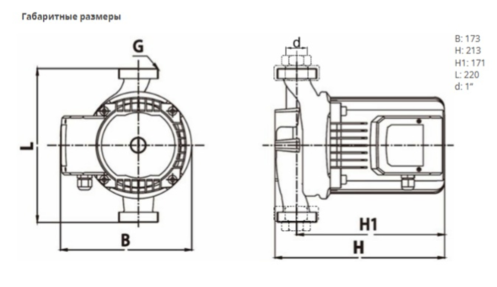 Насос NOC 25/16 EM