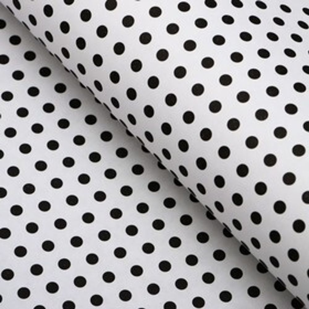 БЕЛЫЙ Крафт "Горох маленький" 50*70/10шт ЧЕРНЫЙ