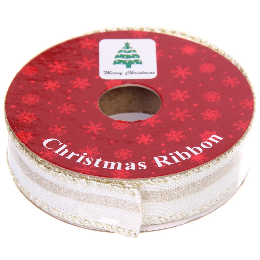 Лента для декорирования «Млечный путь» 1,5 см, 2,7 м, Белый